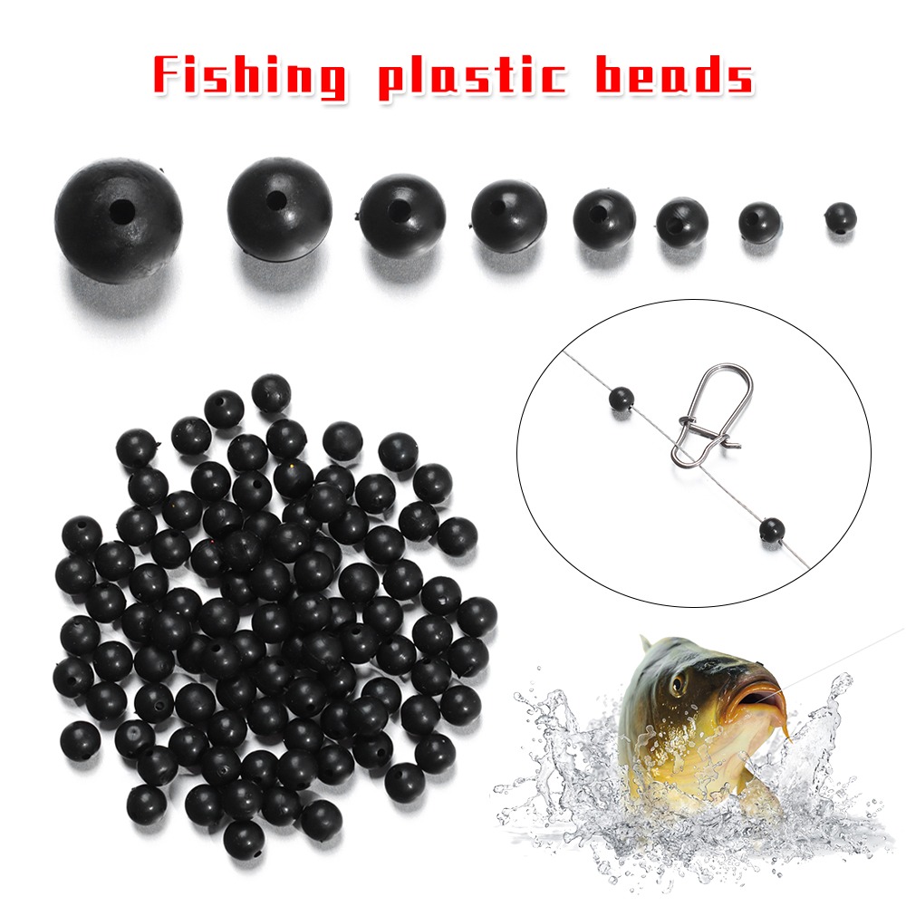 100pcs/lot Fishing Beads Space - огляд і ціна Fishing Lure Soft Plastic