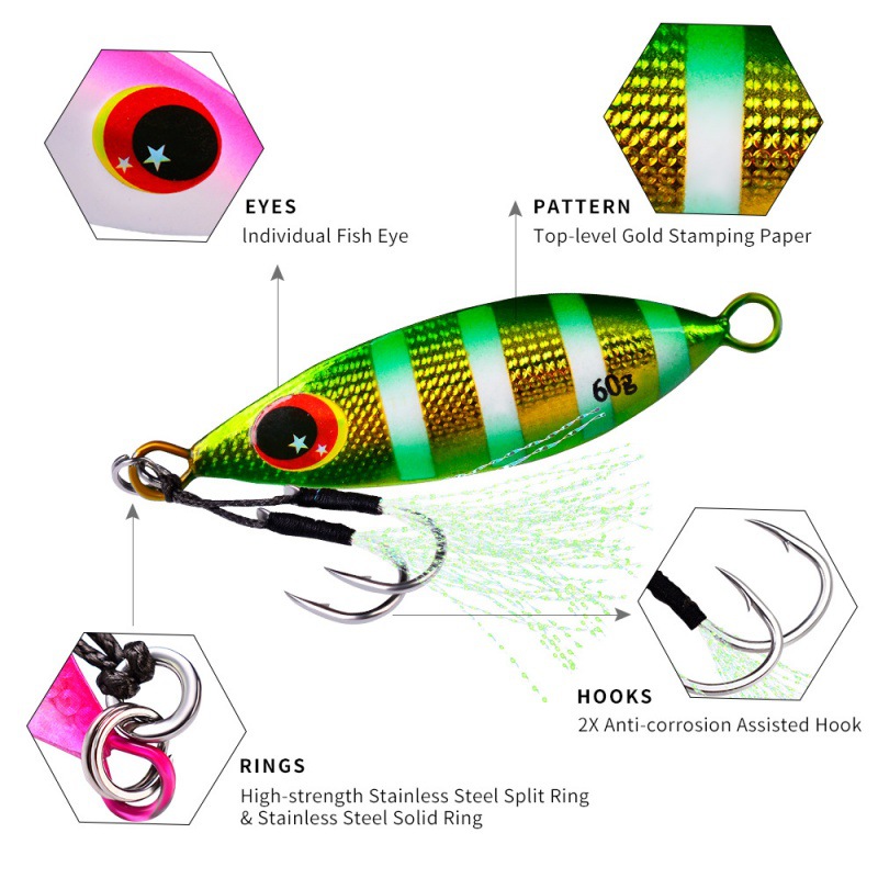 Metal Slow Jig Lure Hard Artif - огляд і ціна Fishing Lure Buzzbait